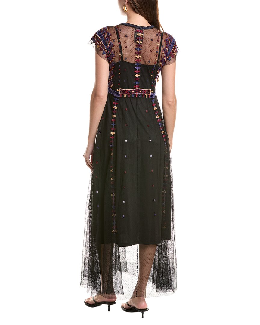 Johnny Was | Womens | Apolonia Mesh Maxi Dress | Black