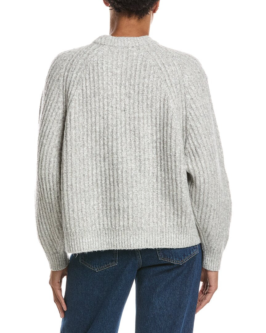 Madewell | Womens | Ribbed Wool-Blend Sweater | Grey