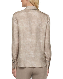 Lafayette 148 New York | Womens | Scottie Silk Blouse | Brown