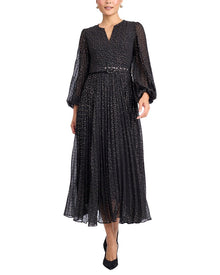 Draper James | Womens | Maybelle Belted Midi Dress | Black