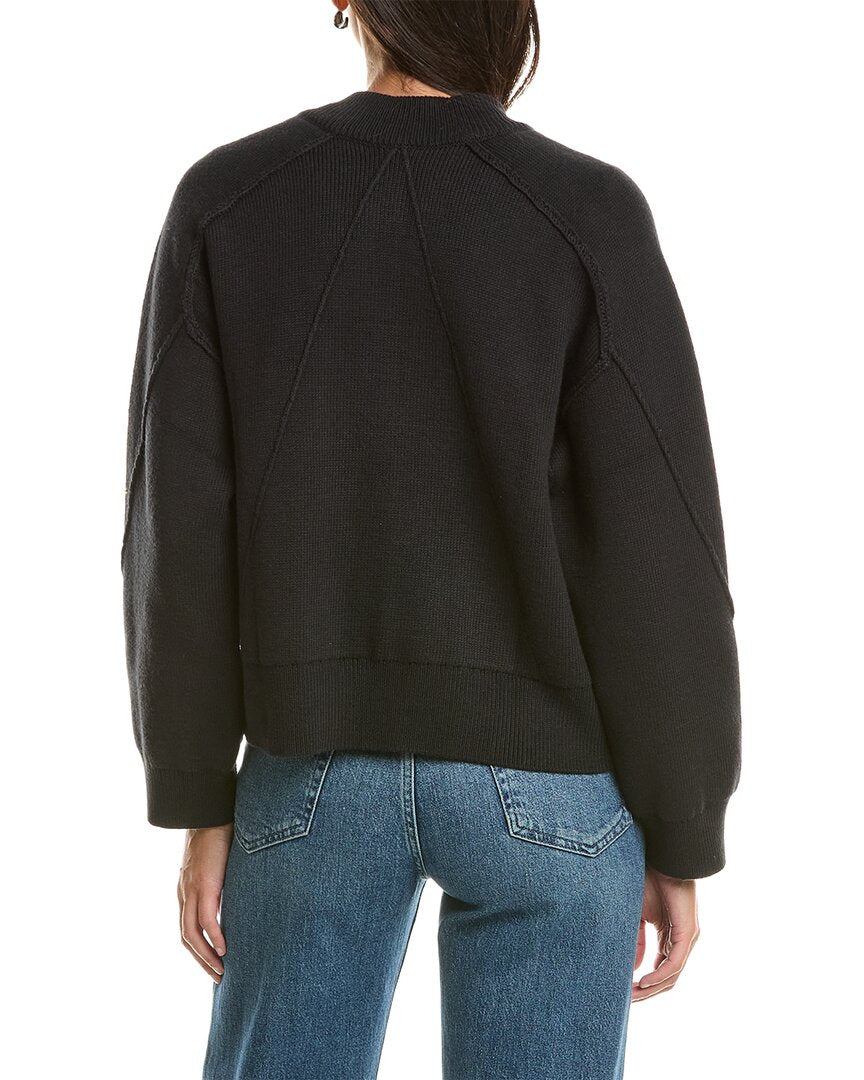 rag & bone | Womens | Bri Mock Neck Cardigan | Black