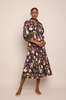 Hutton Dress | Stems Evening Blue