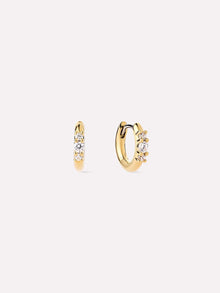 Rosie Huggie Hoops | 14K Gold Plated | Cubic Zirconia