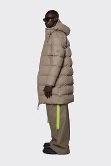 Unisex | Long Puffer Jacket | Taupe