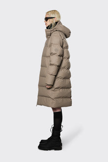 Unisex | Long Puffer Jacket | Taupe