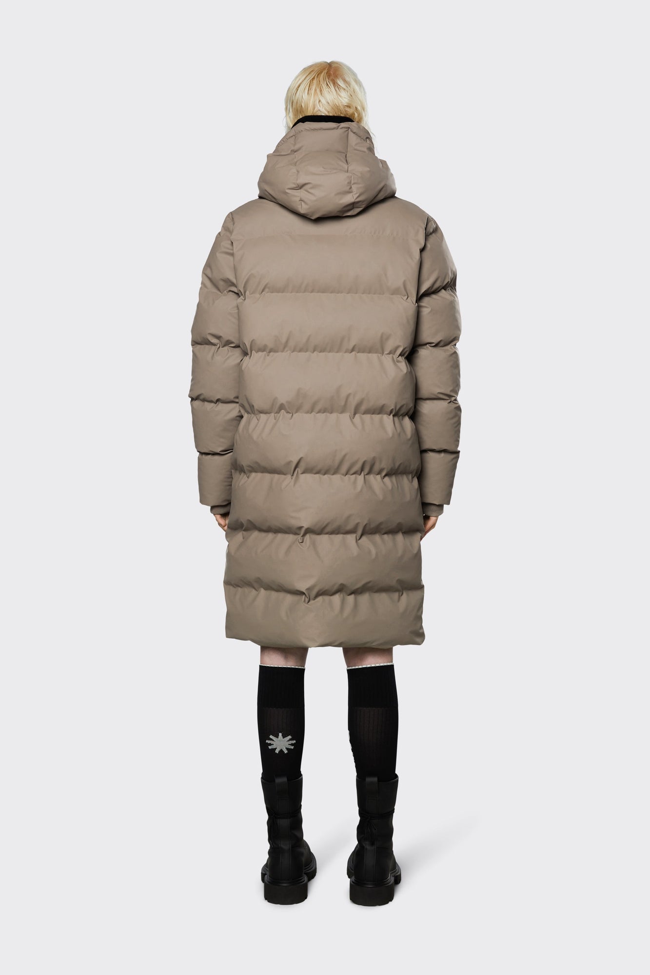 Unisex | Long Puffer Jacket | Taupe