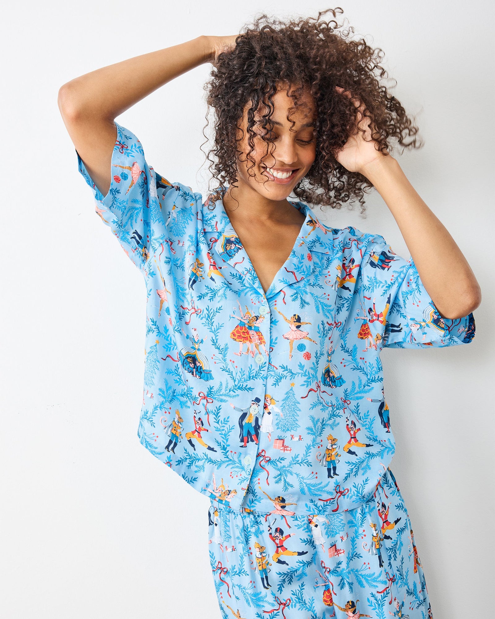 Nutcracker Dreams - Tall Eco Satin Wildest Dreams Set - Blue Slipper - Printfresh