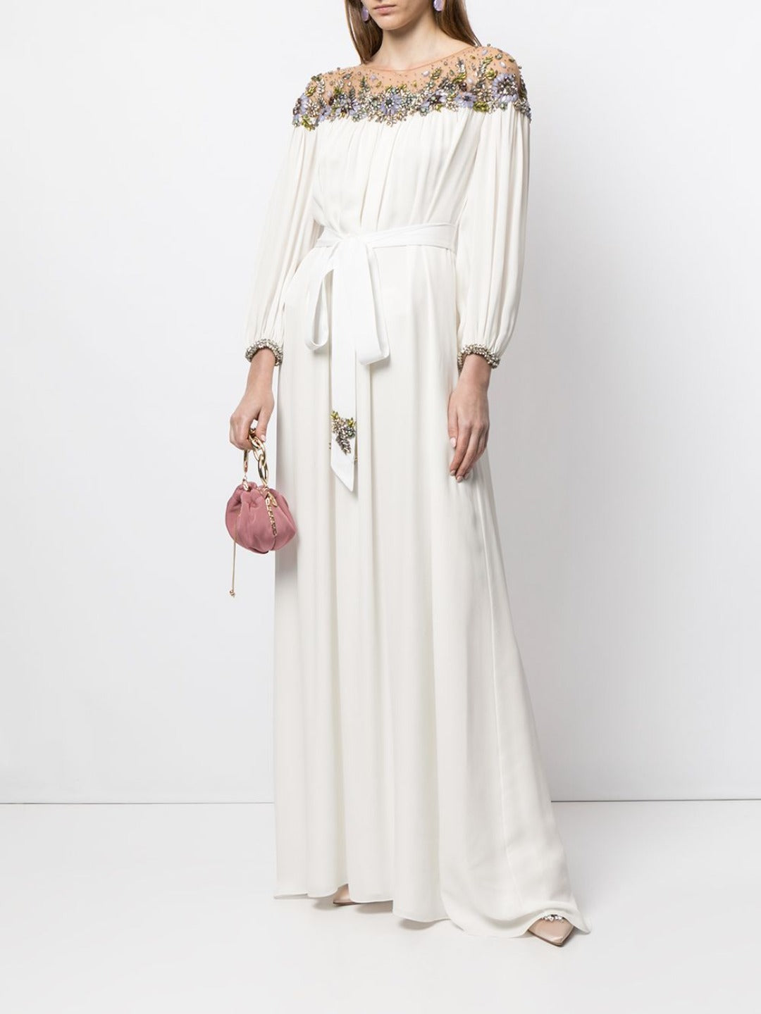 Embellished Caftan Gown Marchesa