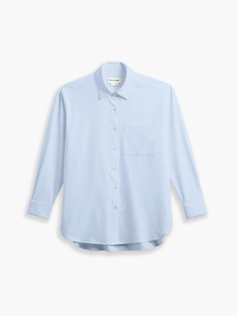 Women's Aero Zero Oversized Shirt - Light Blue