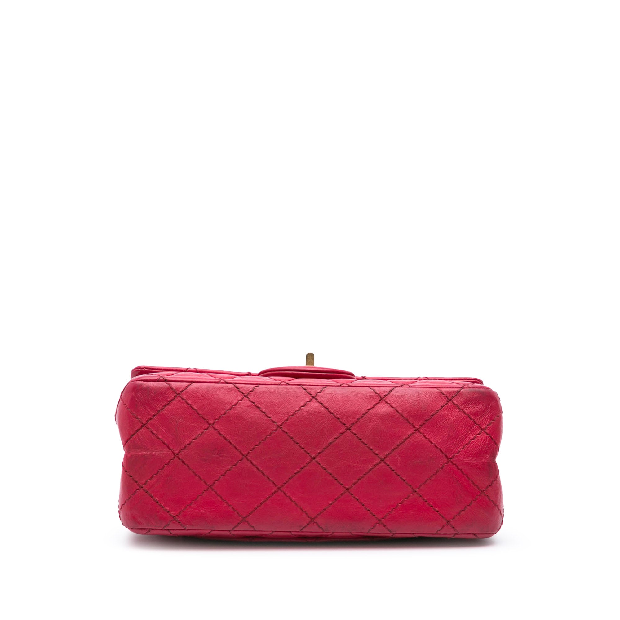 Chanel | Pre-Owned Mini Reissue 2.55 Calfskin Flap | Pink/Dark Pink