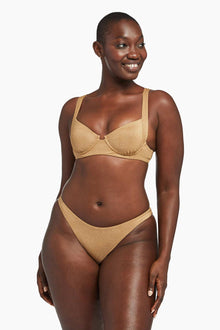 Demi Underwire Top | Golden Glow Metallic