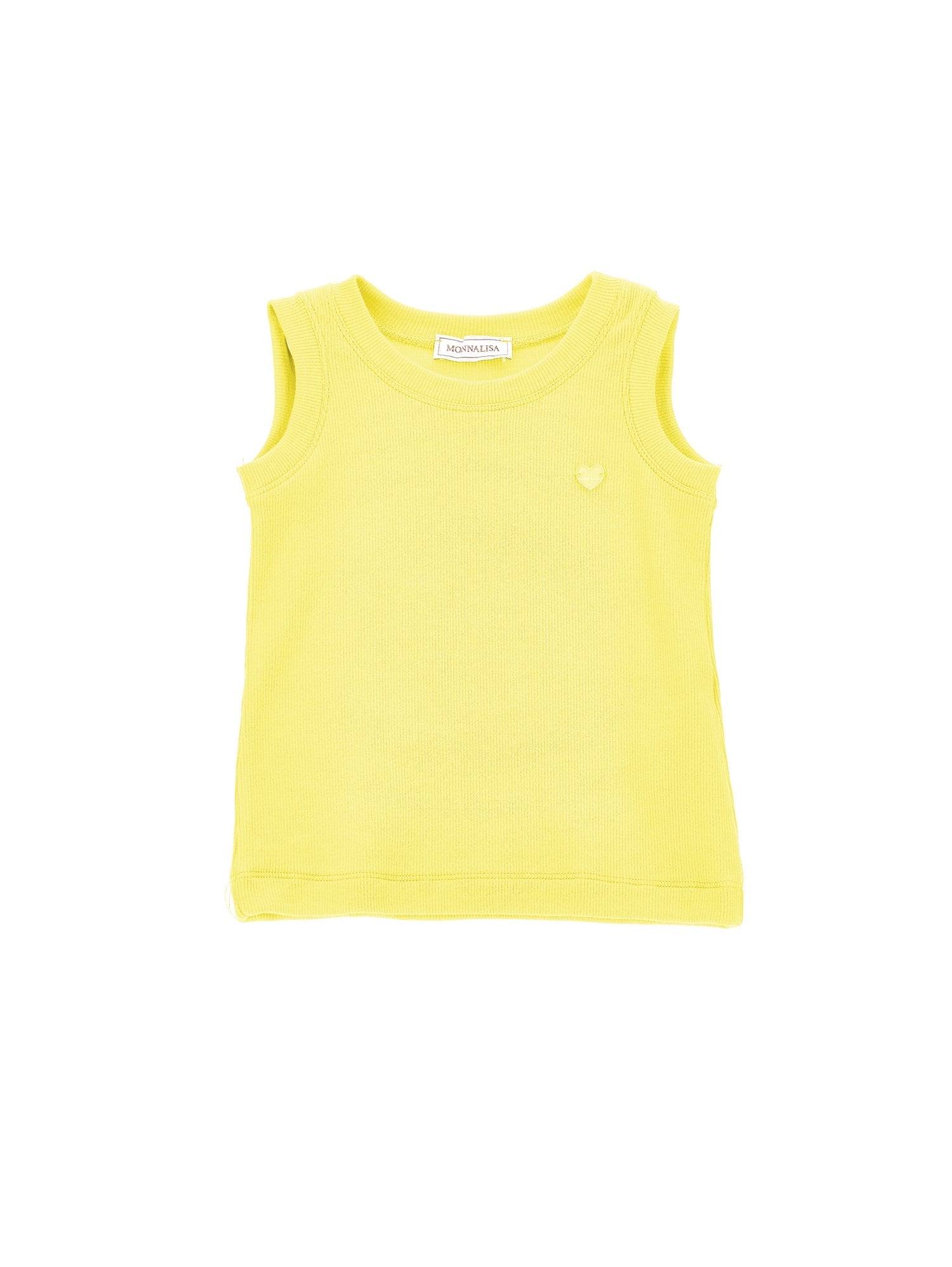 Girls | Ribbed Viscose Tank Top | Dark Yellow