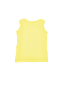 Girls | Ribbed Viscose Tank Top | Dark Yellow