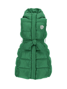 Girls | Technical Fabric Padded Gilet | Vibrant Green
