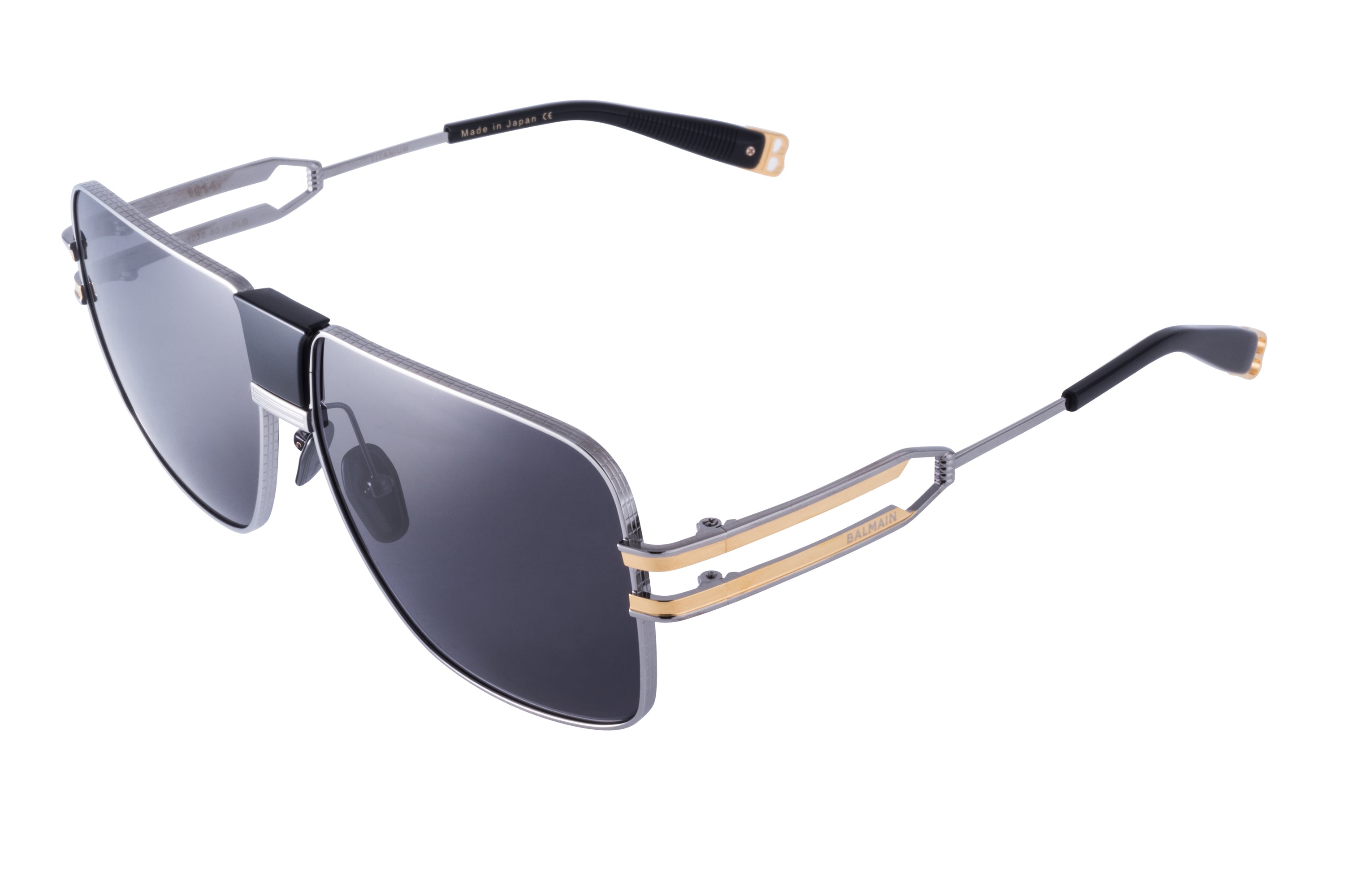 Mens | 1914 Sunglass | Black Palladium - Gold - Black  | Dark Grey