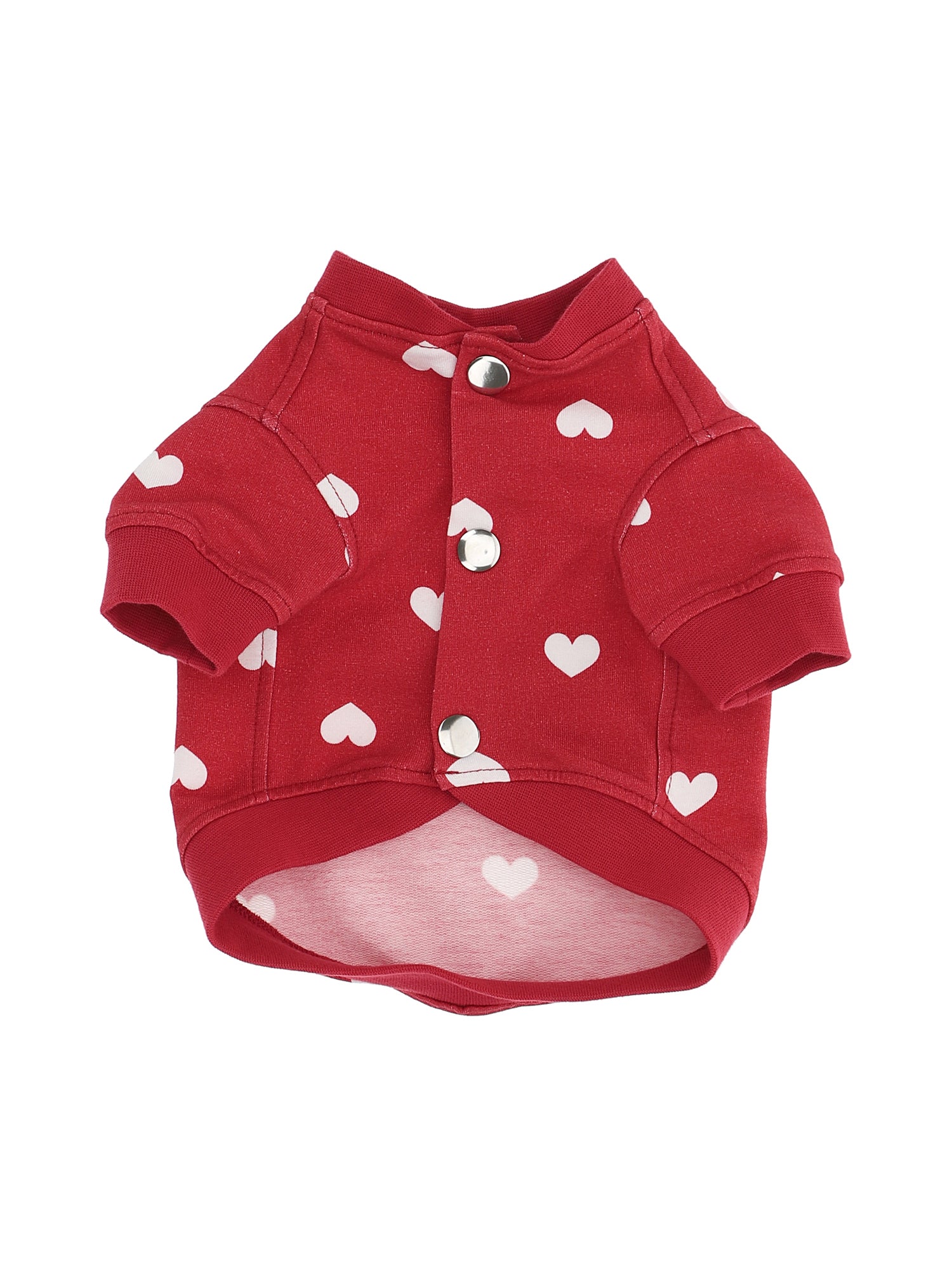 Girls | Fleece Coat For Dogs | Red/Cream