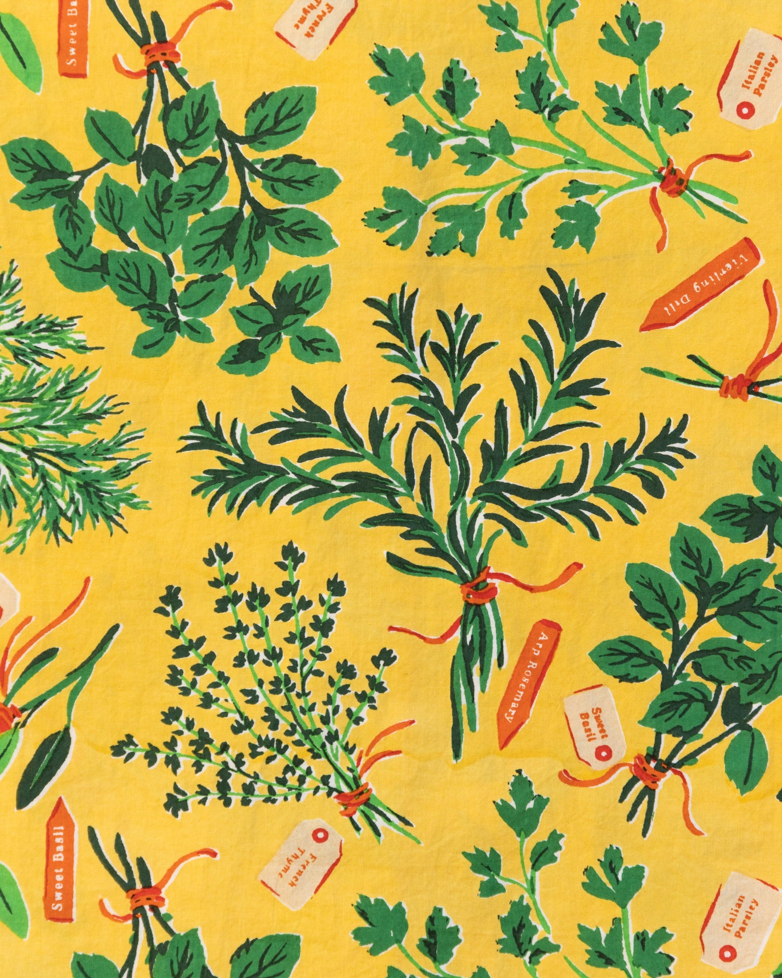 Herb Garden - Long Sleep Set - Citrine - Printfresh