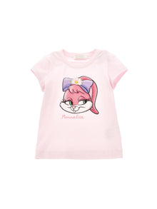 Girls | Rhinestone Bunny T-Shirt | FairyTale Pink
