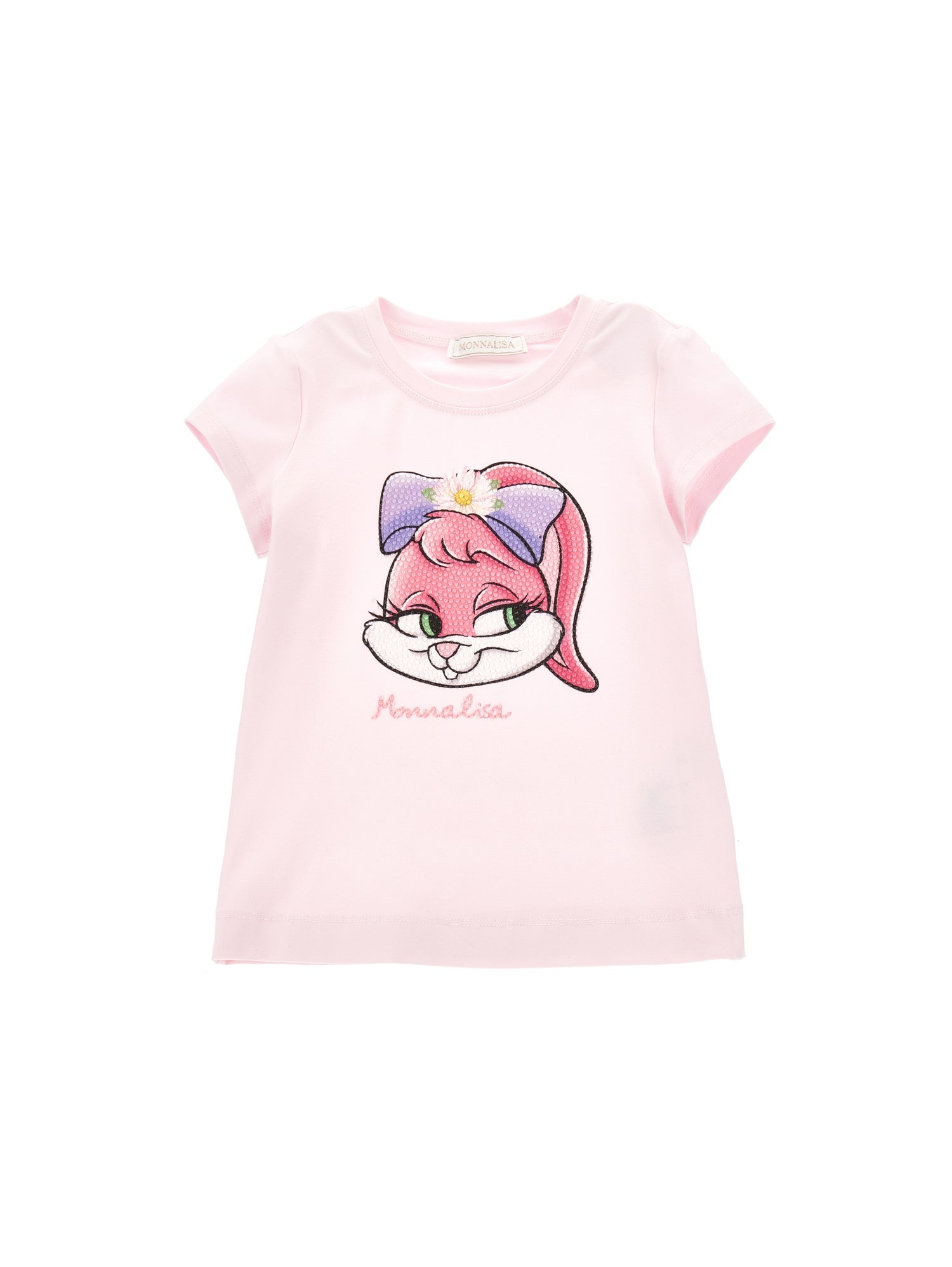 Girls | Rhinestone Bunny T-Shirt | FairyTale Pink