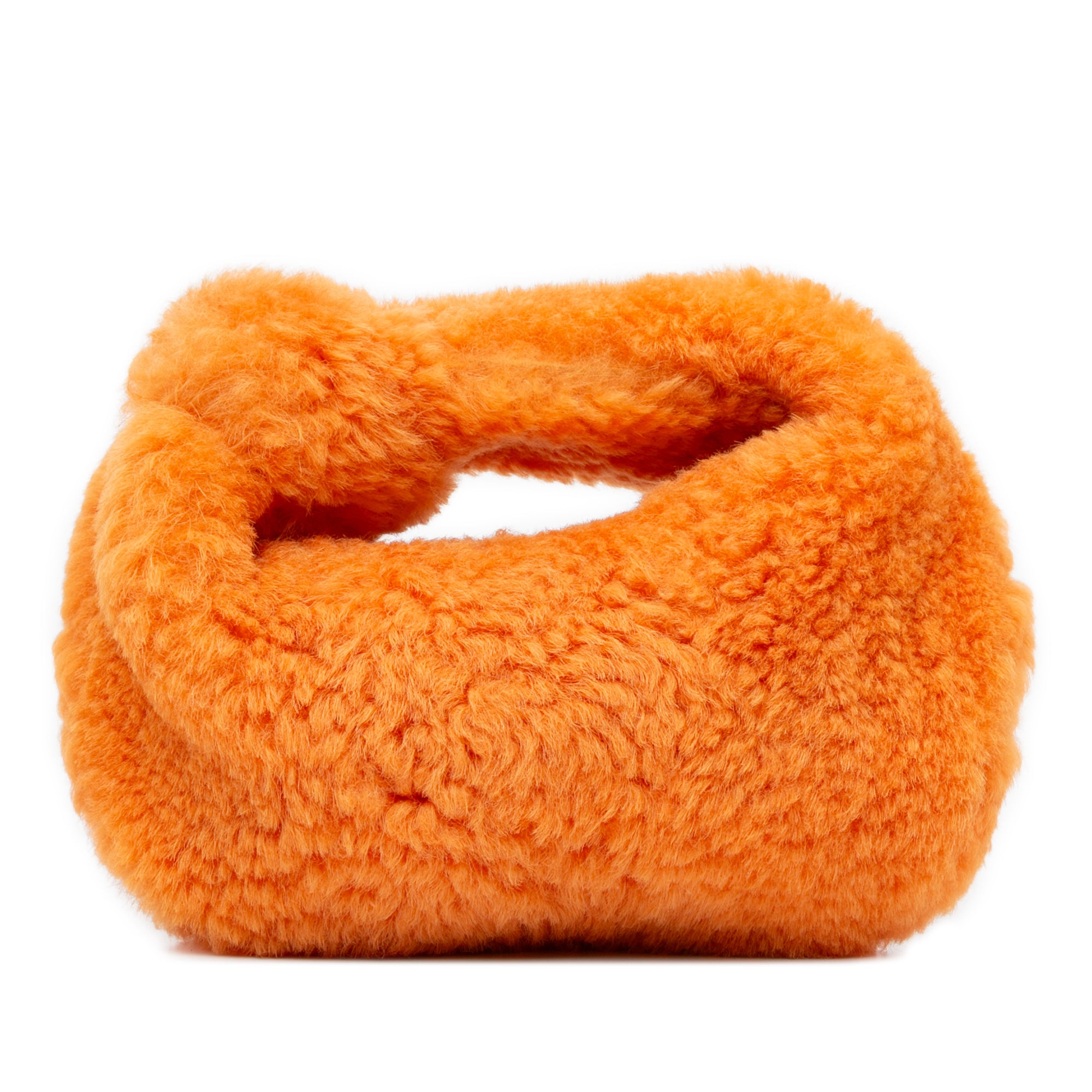 Bottega Veneta | Pre-Owned Mini Shearling Jodie | Orange