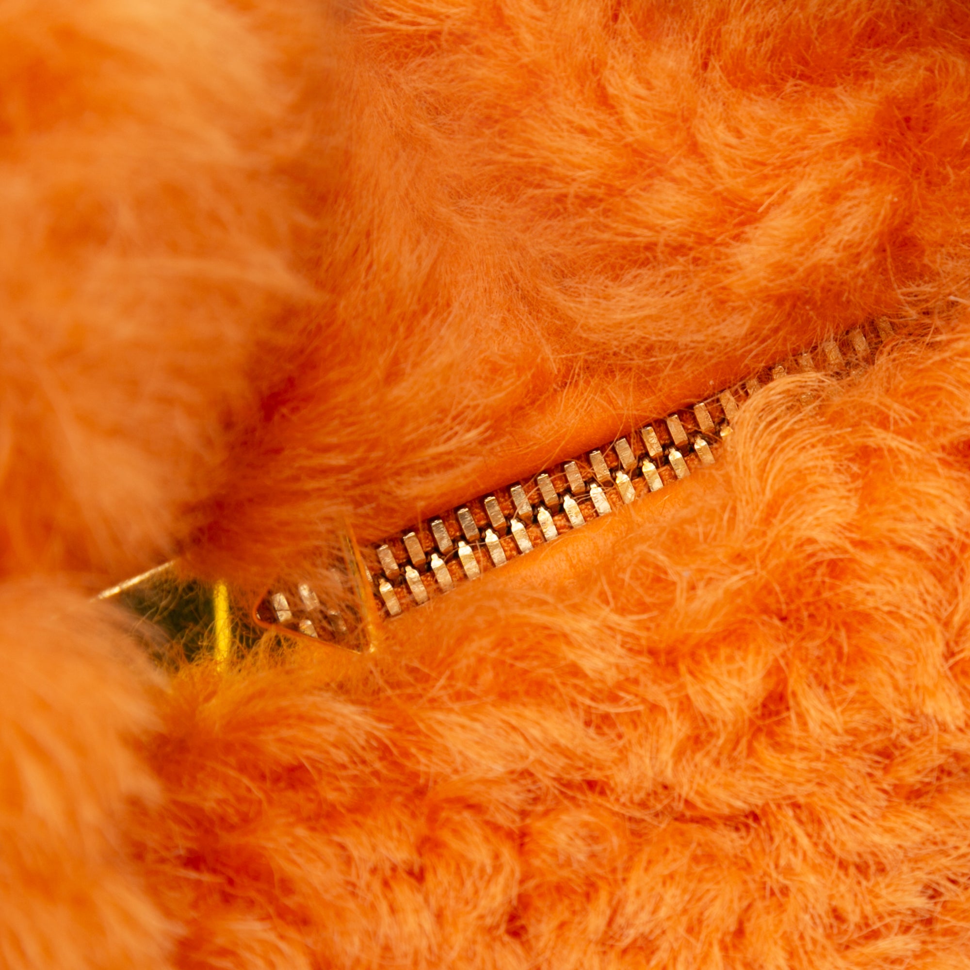 Bottega Veneta | Pre-Owned Mini Shearling Jodie | Orange