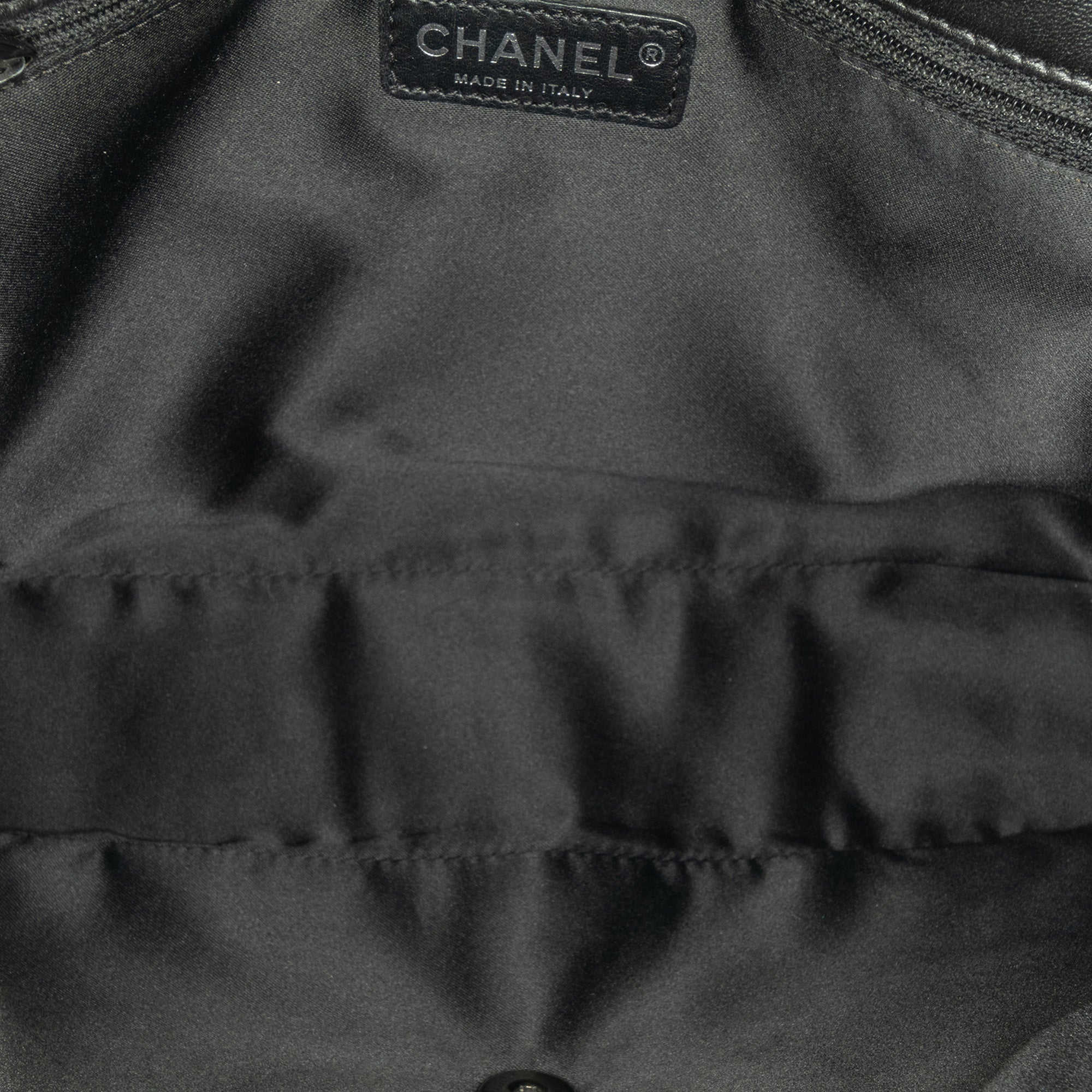 Chanel | Pre-Owned Jumbo Sequined Lambskin Moonlight On Water Flap | Black