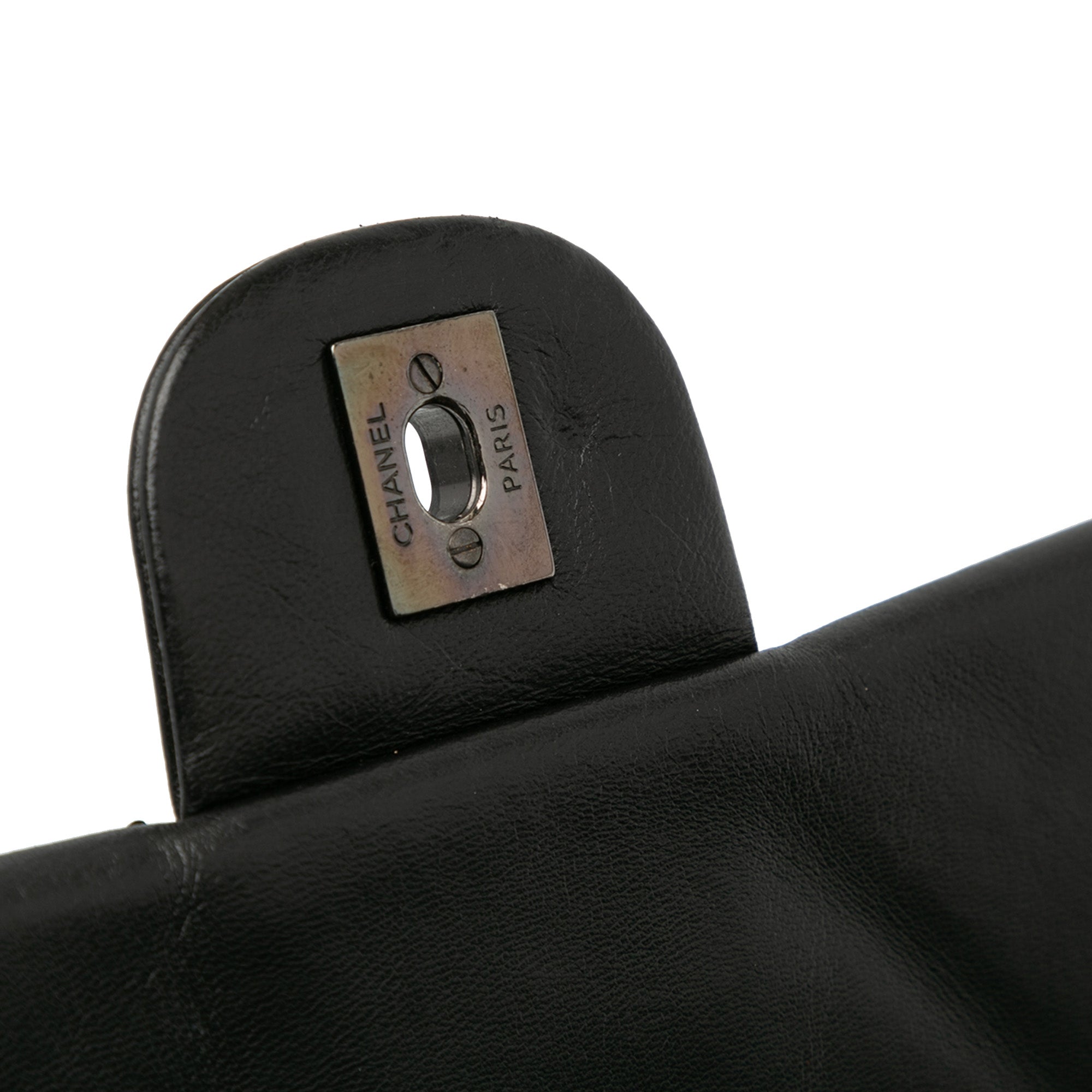 Chanel | Pre-Owned Jumbo Sequined Lambskin Moonlight On Water Flap | Black