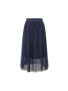 Mesh Skirt | Navy