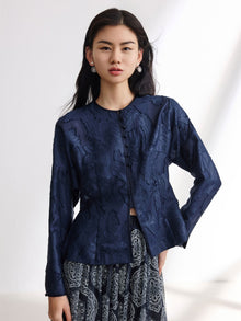 Silk Feather Light Jacket | Black