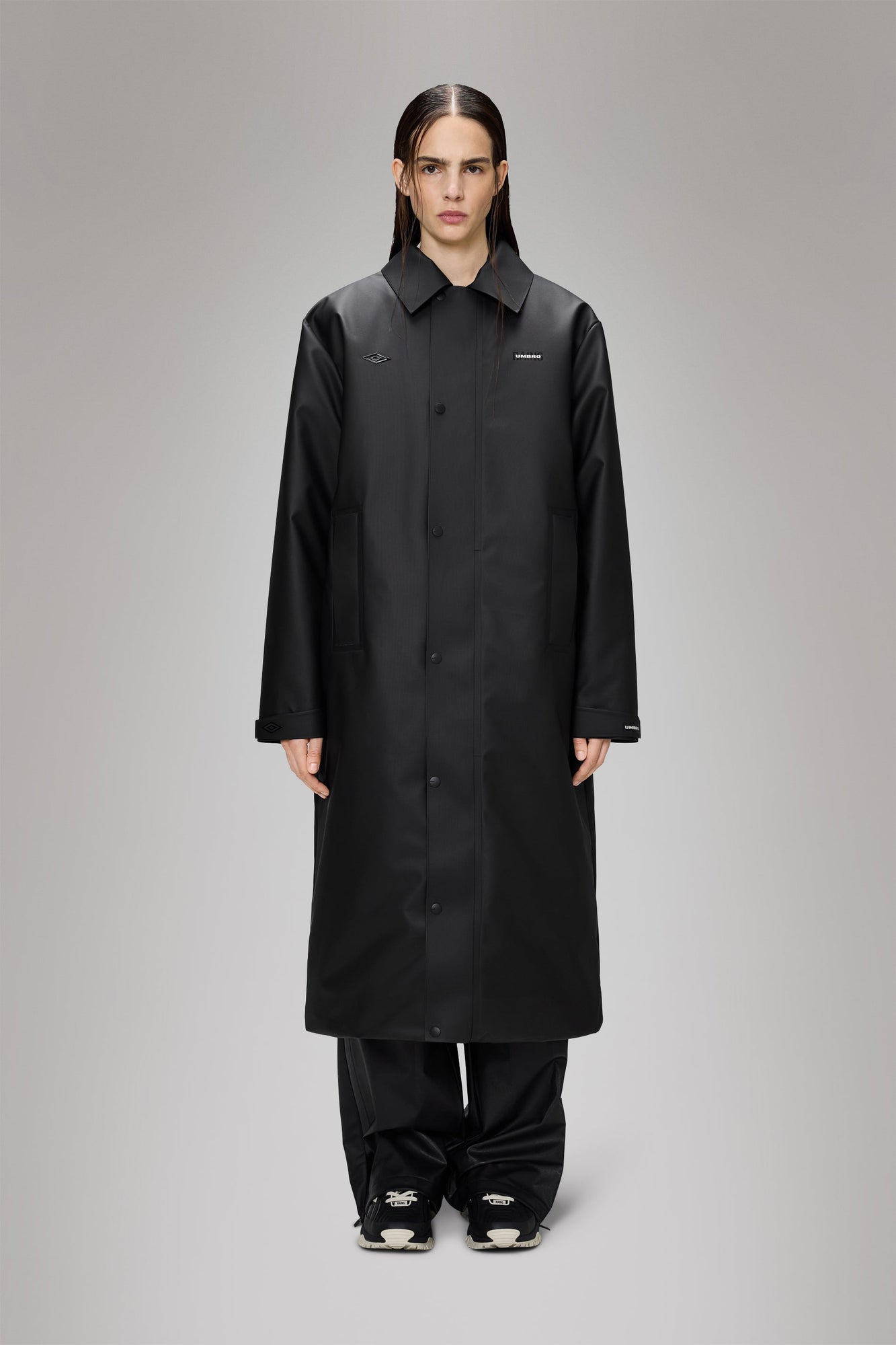 Rains Rains x Umbro Manager Coat Black Jacket