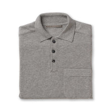 Men | Knit Polo | Light Grey