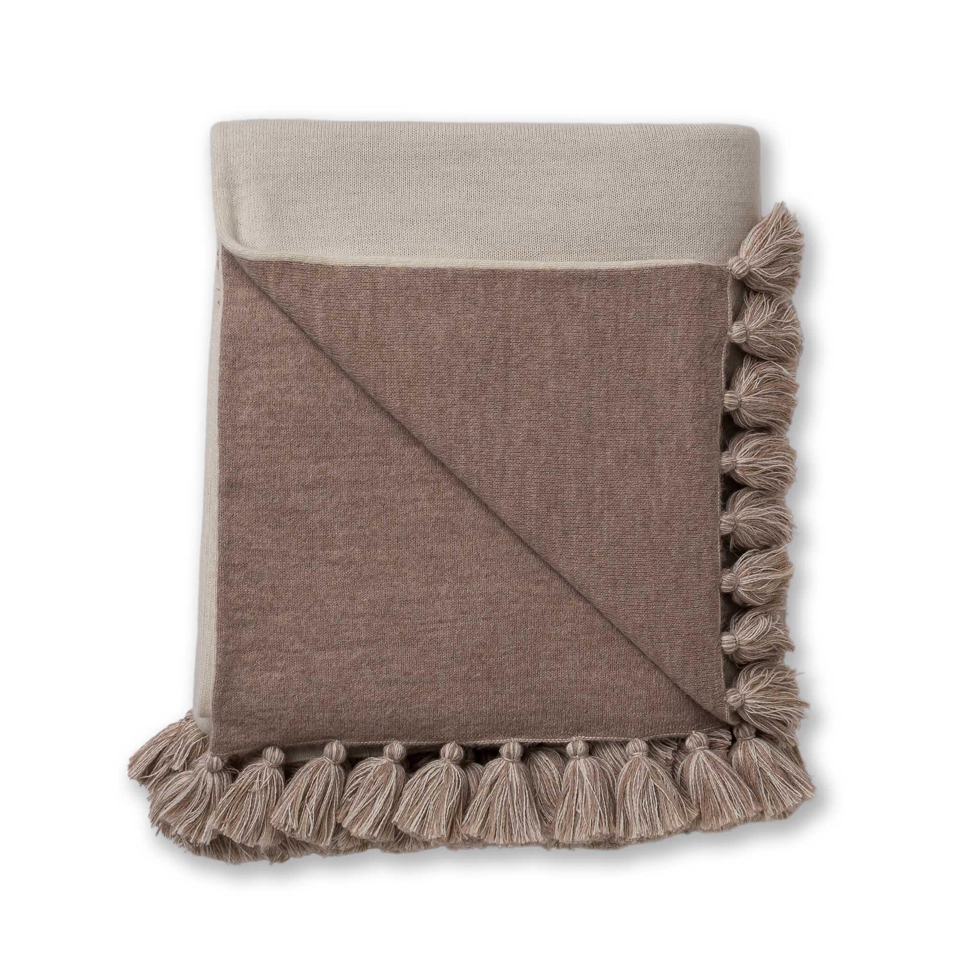 Sydney Bed Blanket | Ivory / Light Taupe