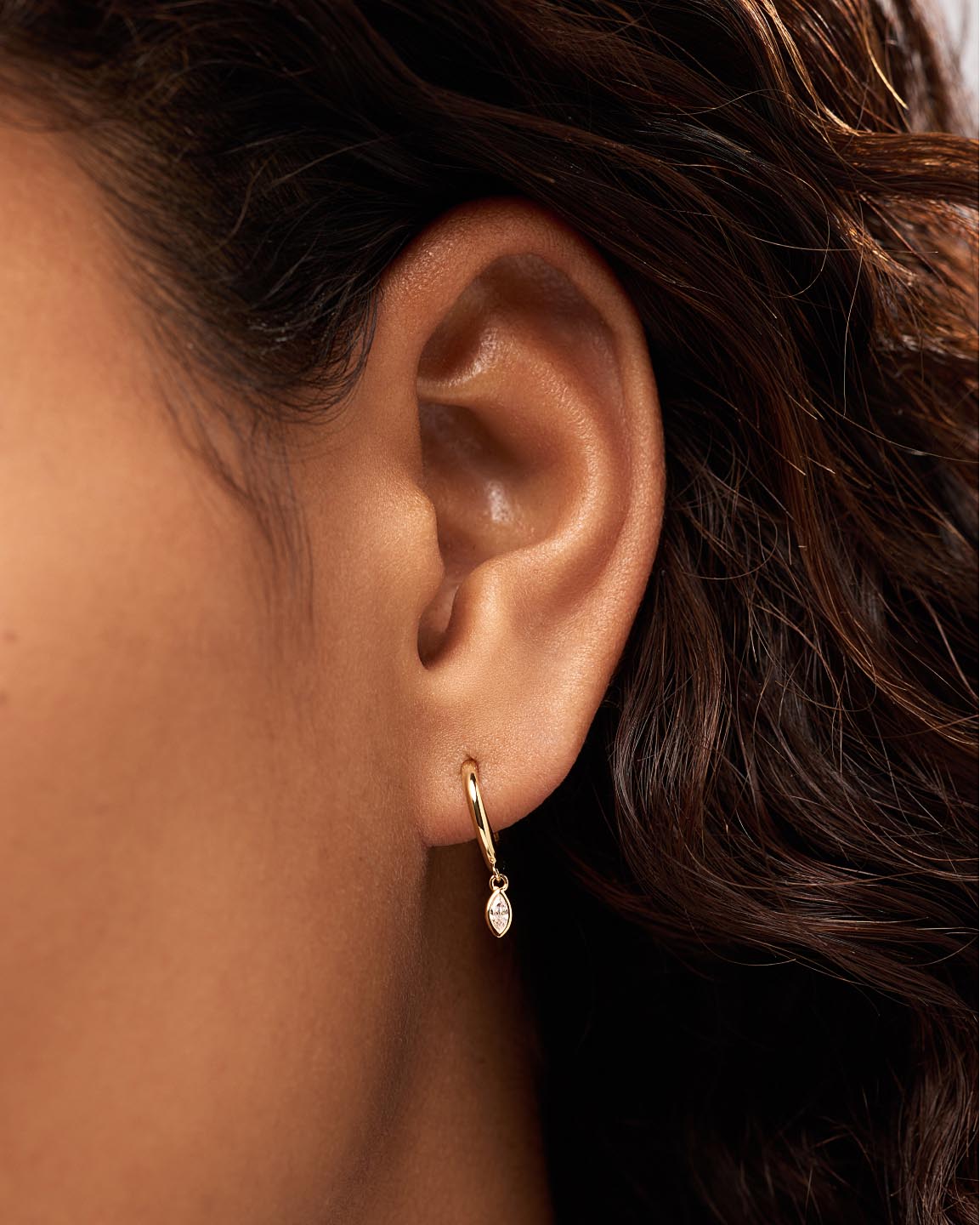 14K Gold On Brass Cubiz Zirconia Drop Earrings Ana Luisa Lacy