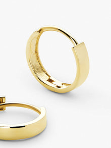 Bold Huggie Hoop Earrings | 10K Solid Gold