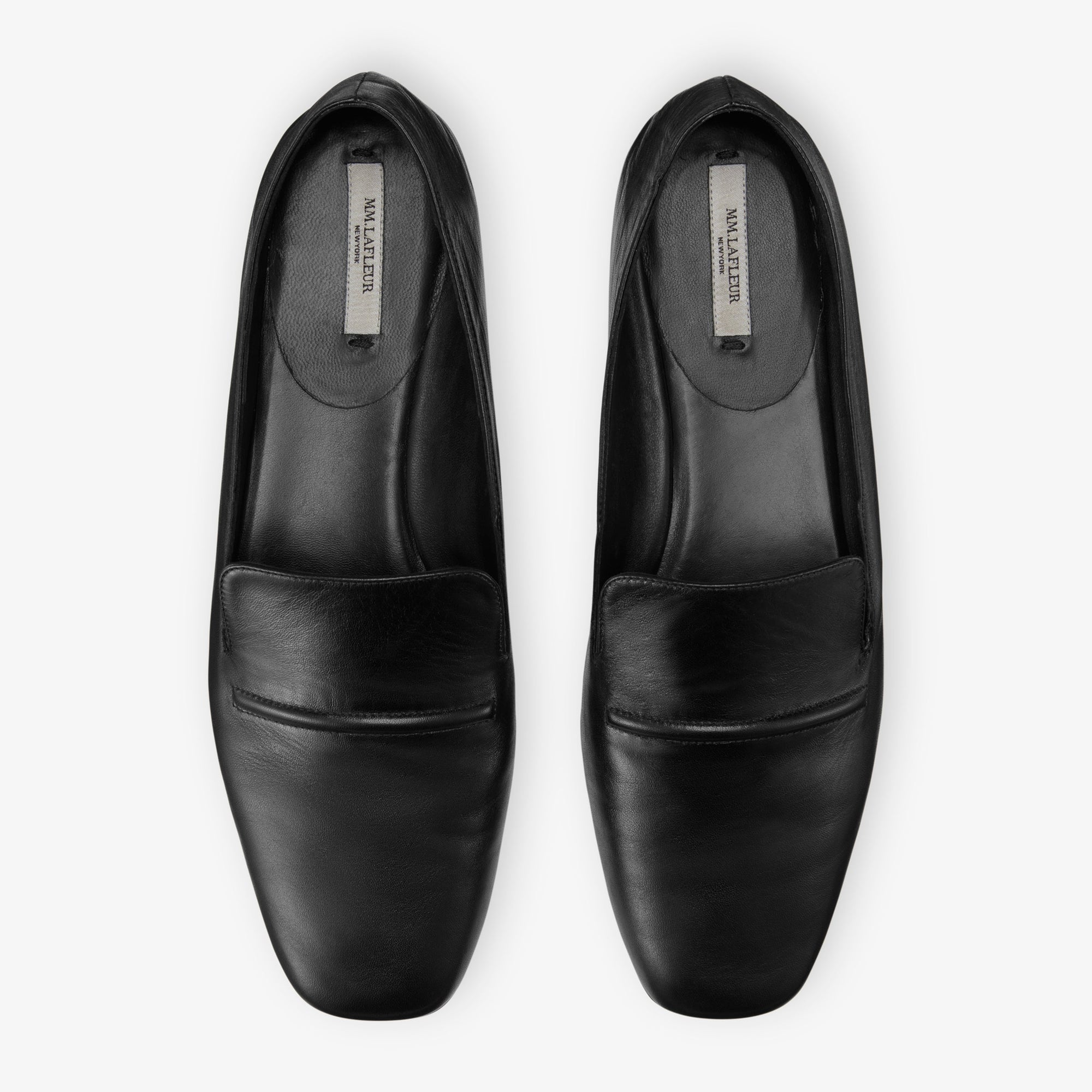 Packshot image of the Grace Loafer—Kidskin in Black