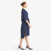 Women | Melissa Dress - Stretch Linen | Blueberry