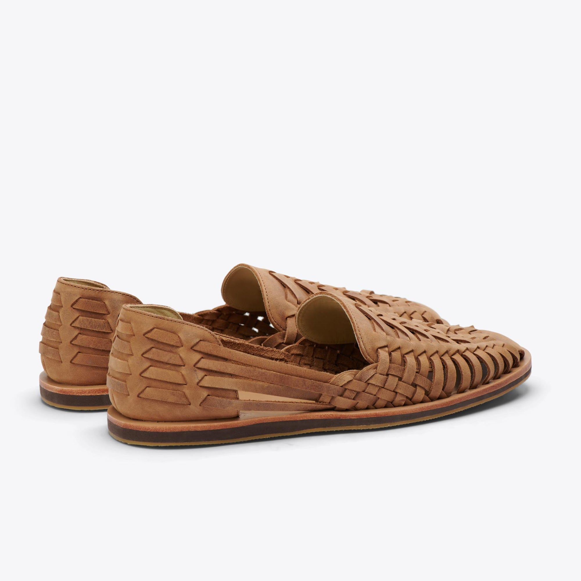 Mens | Leather Huarache Sandal | Tobacco