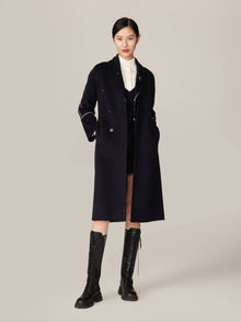 Ngari Cashmere Coat | Navy