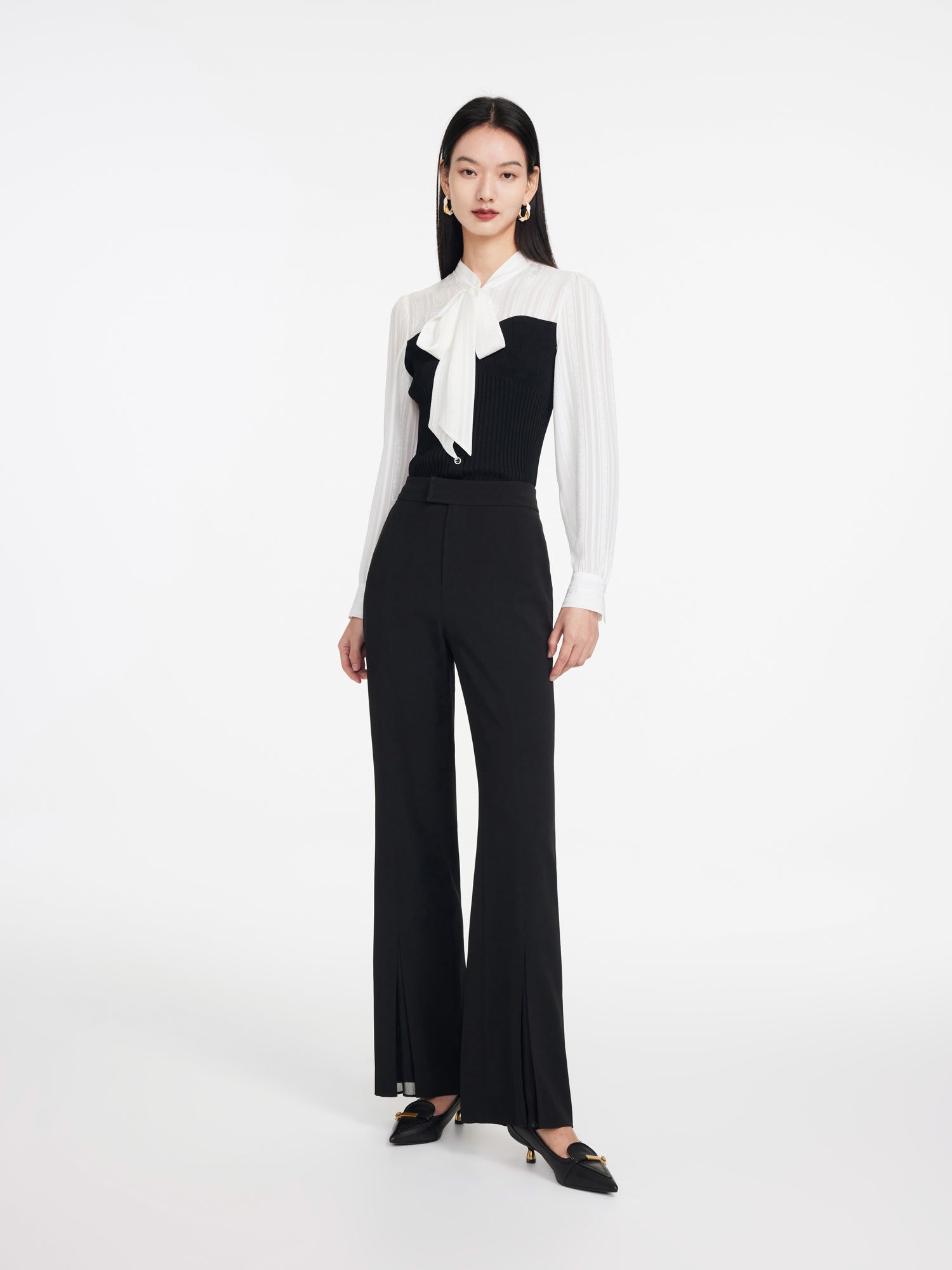 Slightly Booted Trouser | Black