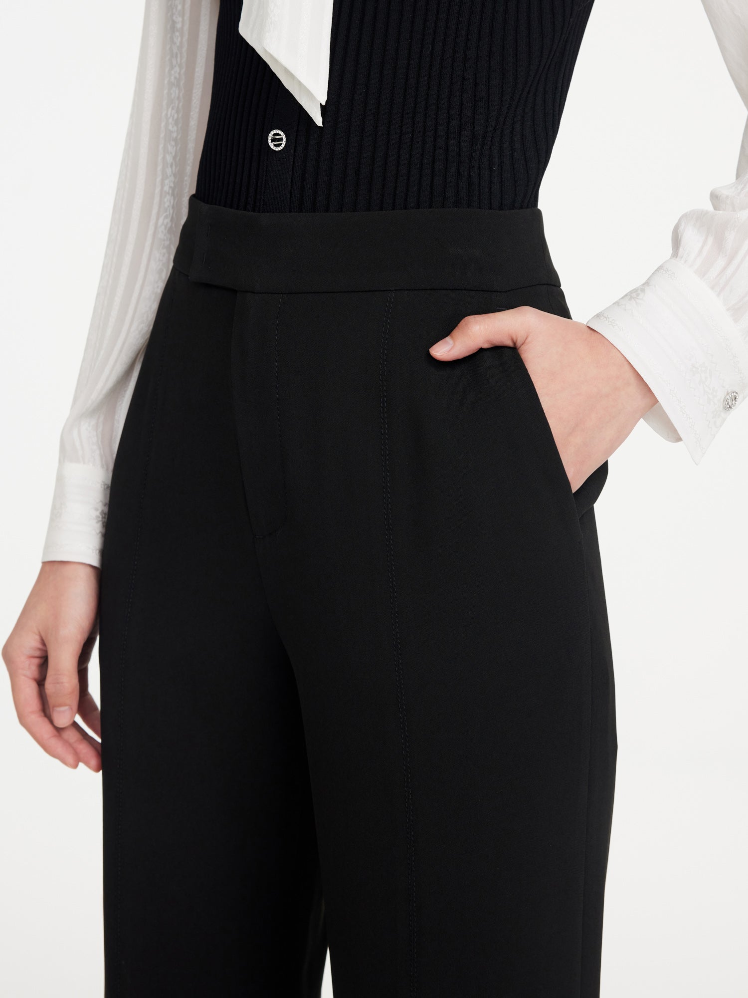 Slightly Booted Trouser | Black