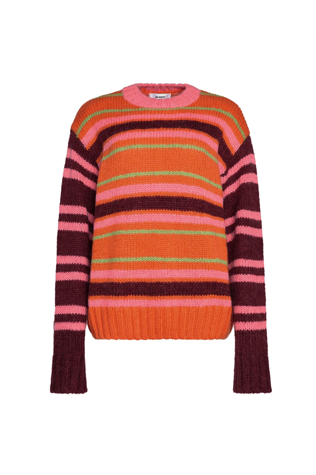 Womens | Oversized Crewneck | Orange Multi