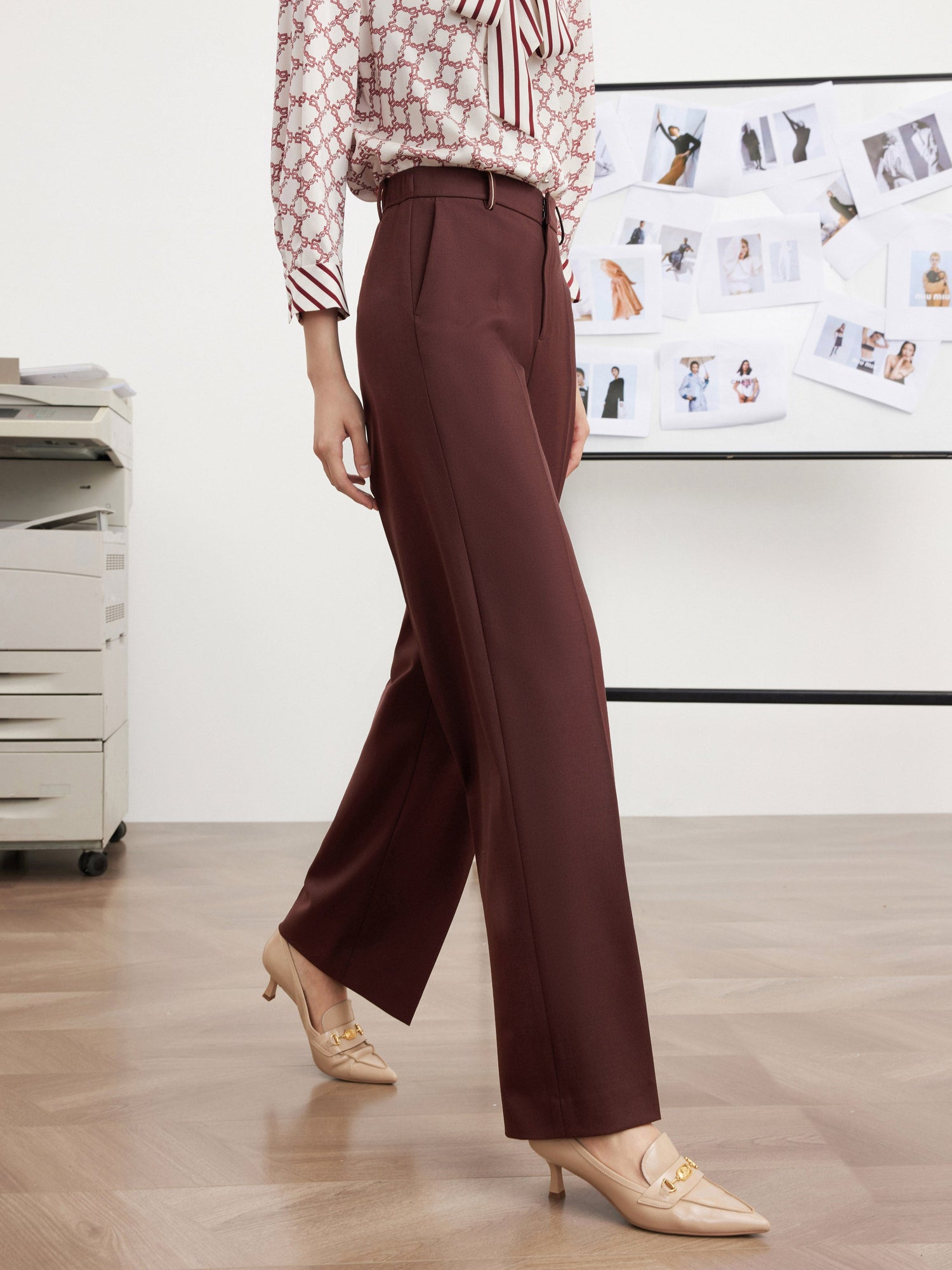 Suit Trouser | Wine Red