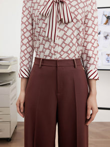 Suit Trouser | Wine Red