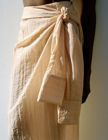 Womens | The Simona Sarong Skirt | Washed Apricot