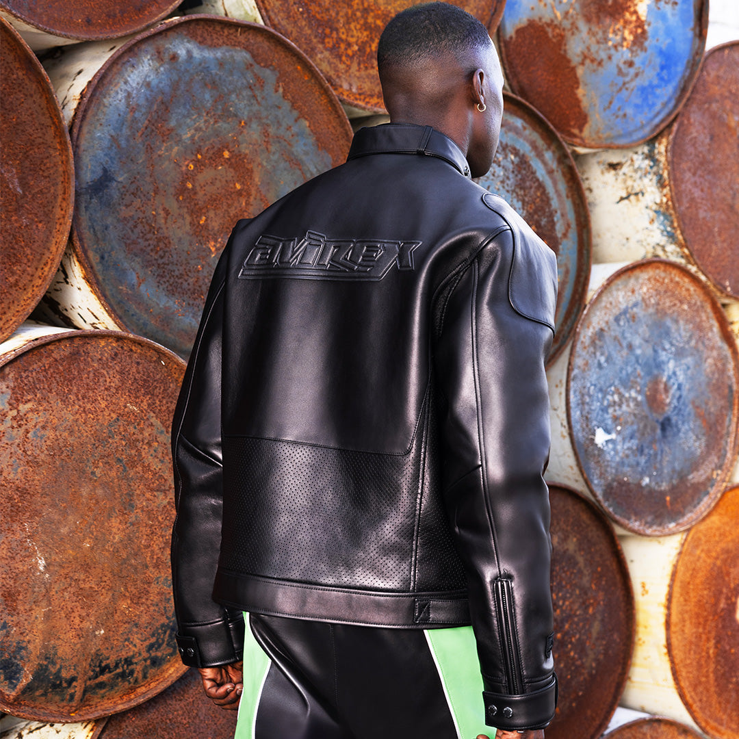 Leather Racing Pant | Lime Green