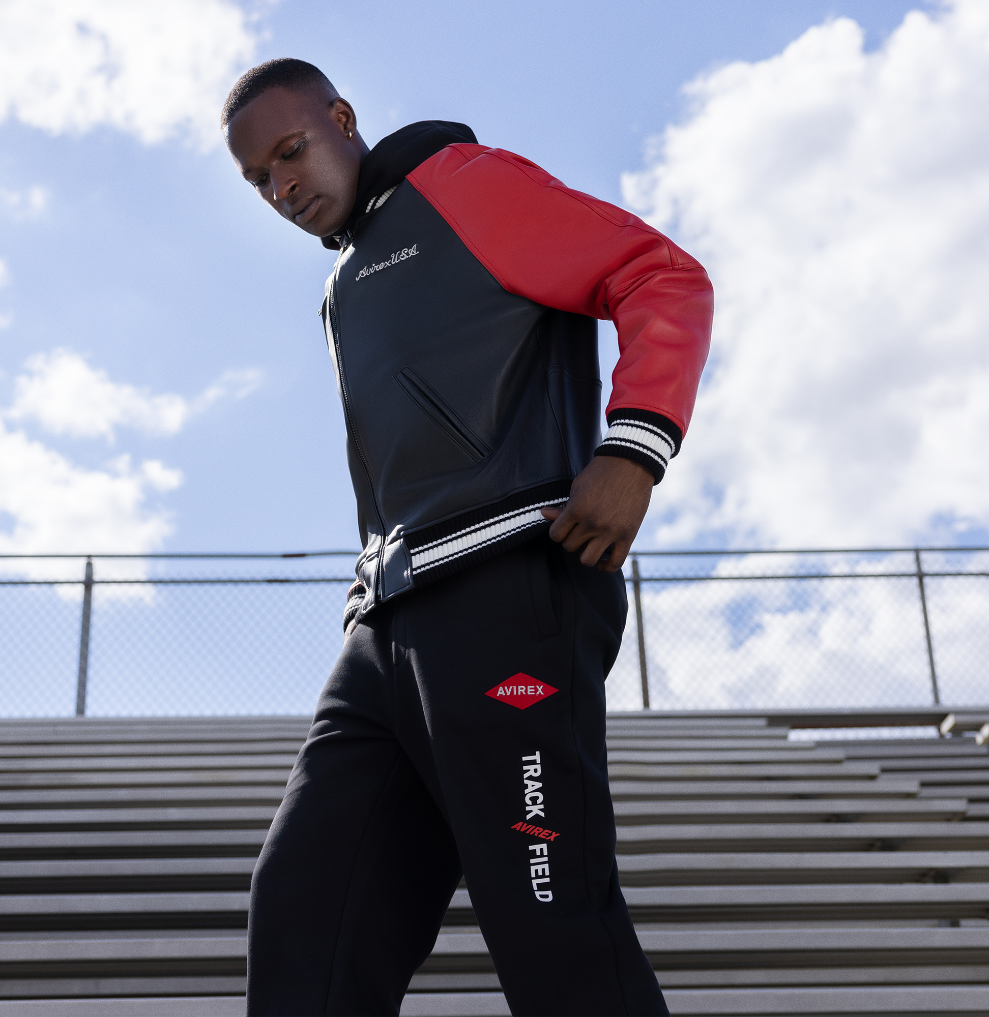 Track & Field Varsity Jacket | Black