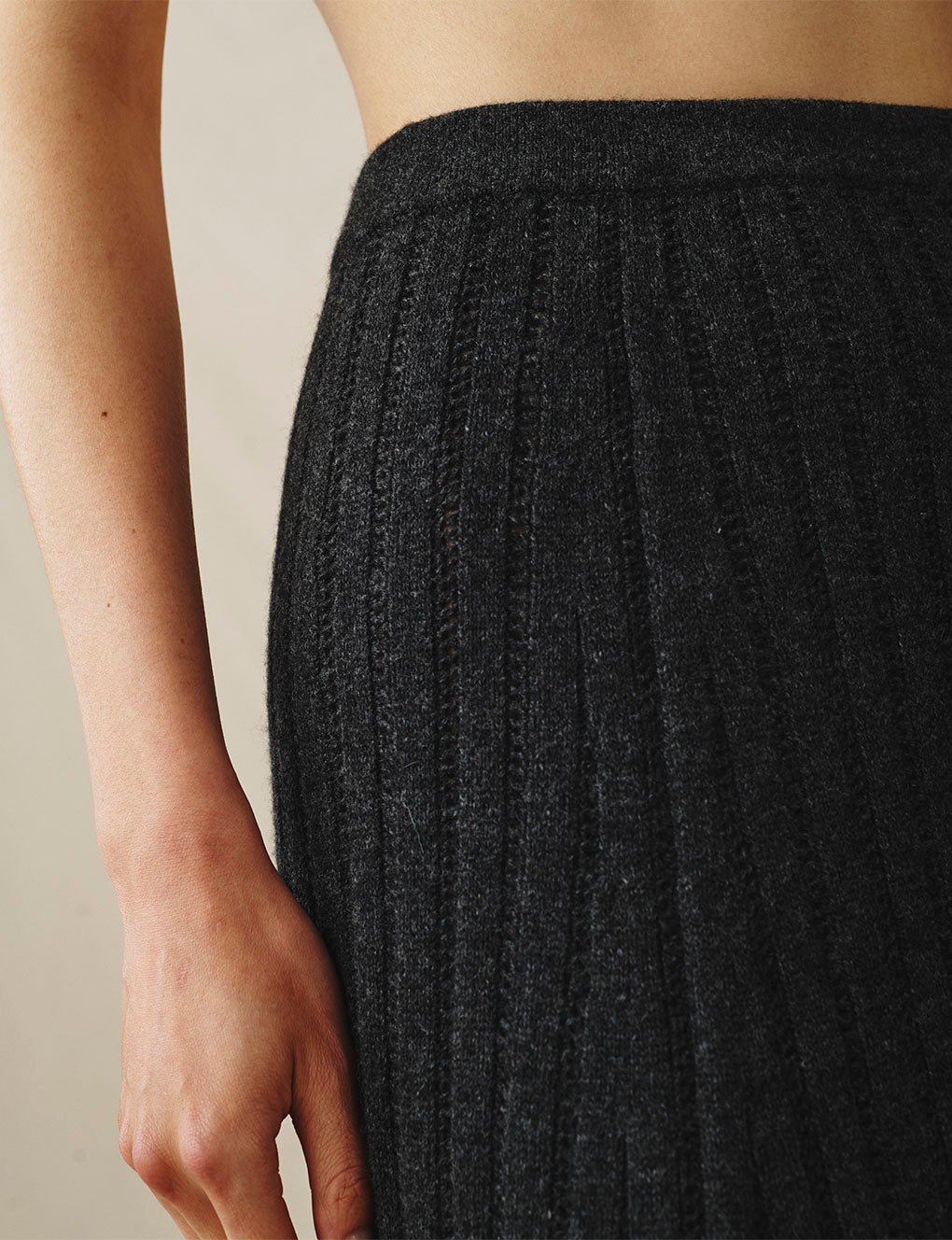 Womens | The Knit Skirt | Anthracite
