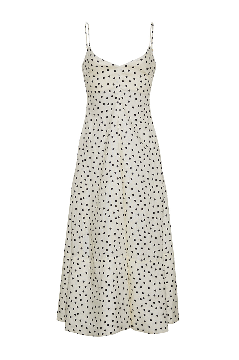 Mae Midi Dress | Burst Egret