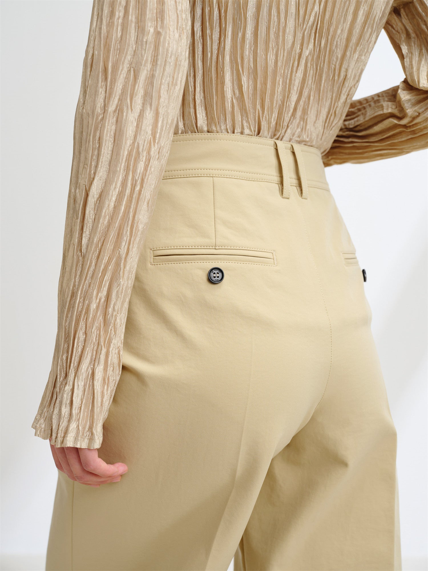 High-Waisted Wide-Leg Pants | Khaki