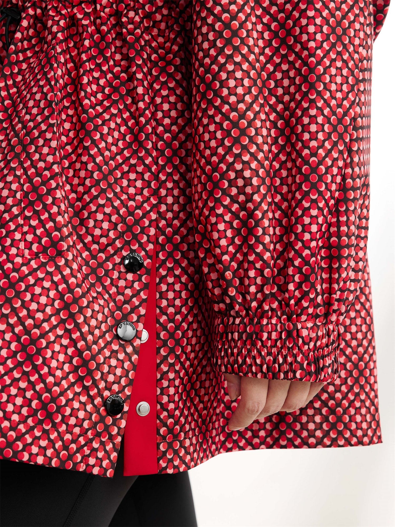 Hooded Printed Sweatshirt | Red